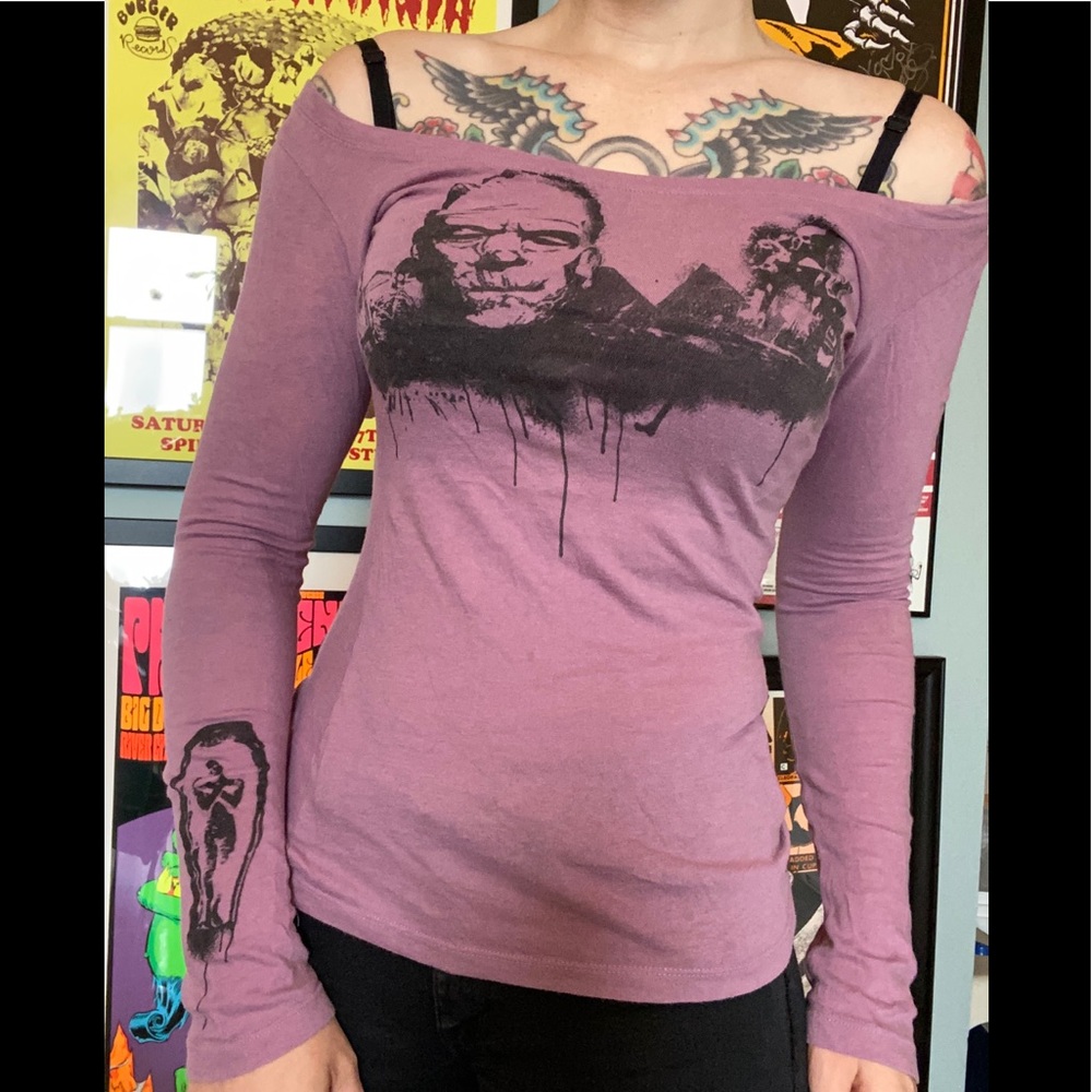 Purple mummy long sleeve shirt